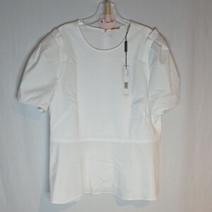 Elie Tahari Elegant White Blouse